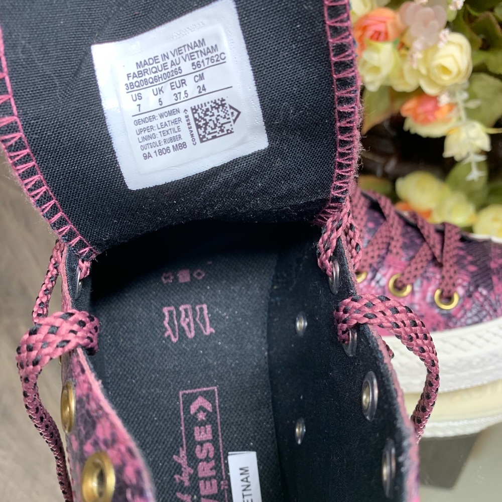 💕NWT Converse CHUCK 70 Hi shoes vintage wine/blac - Picture 7 of 8